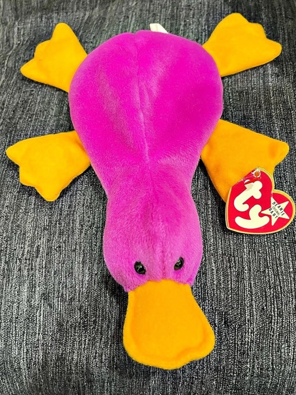 Ty Patti the Platypus Plush Pink & Yellow